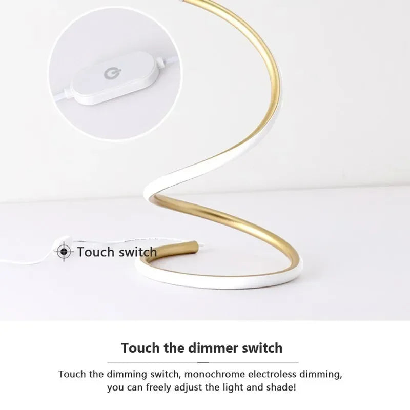 Slim LED Desk Lamp with Adjustable Arm
