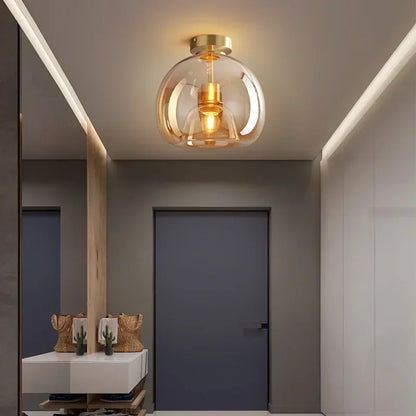 Simple Glass Pendant Ceiling Lamp
