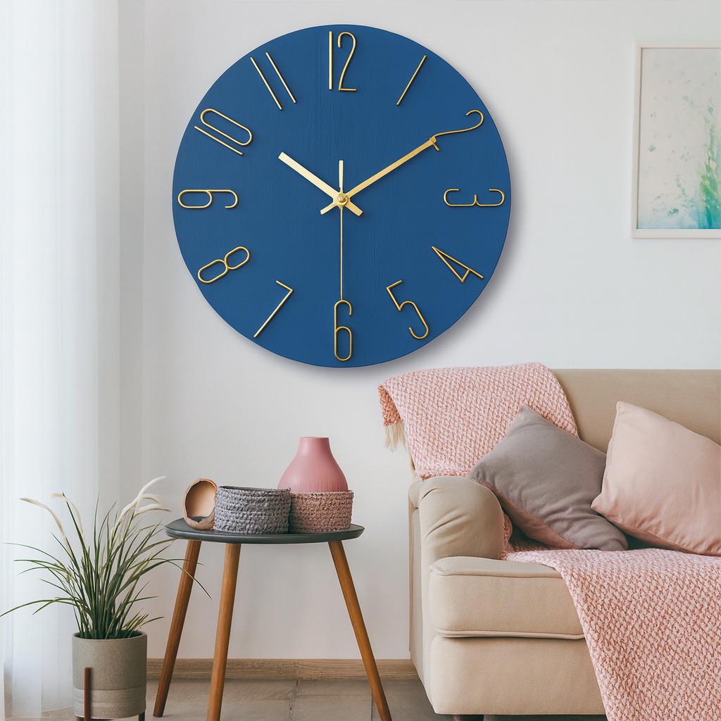 Befez | Quiet Slim Battery Wall Clock - Befez