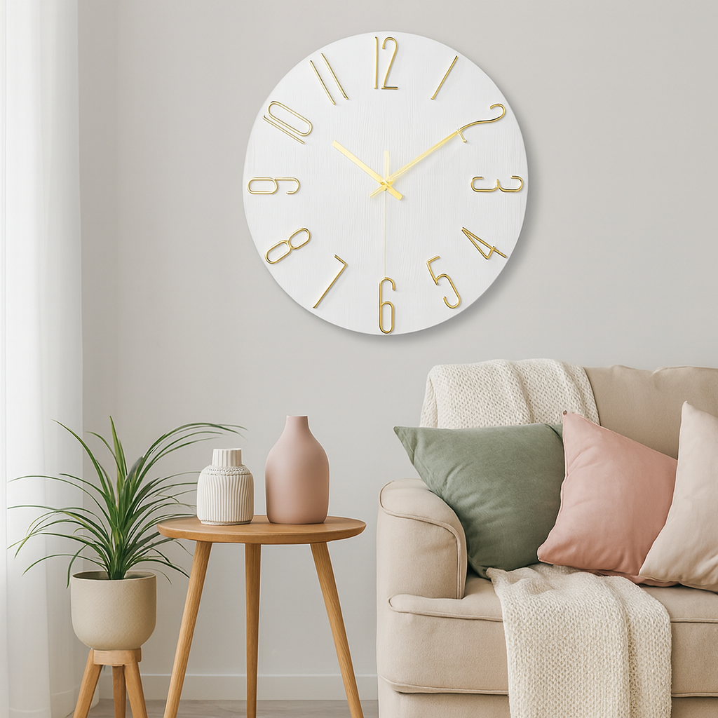 Befez | Quiet Slim Battery Wall Clock