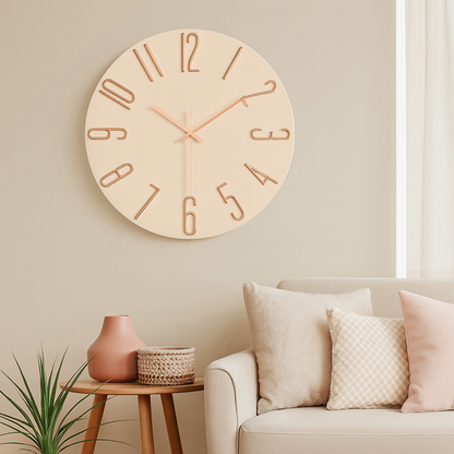 Befez | Quiet Slim Battery Wall Clock