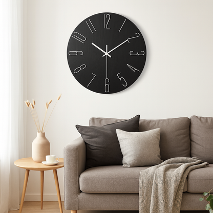Befez | Quiet Slim Battery Wall Clock