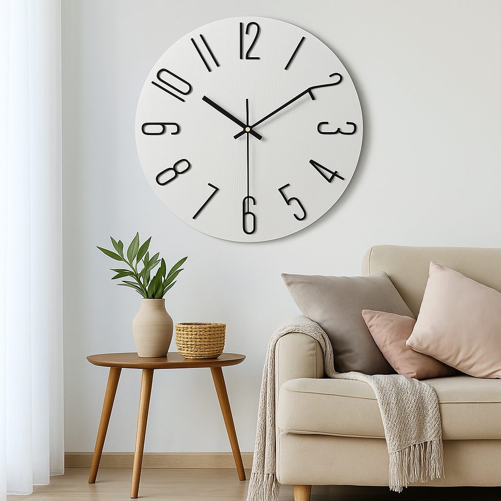 Befez | Quiet Slim Battery Wall Clock