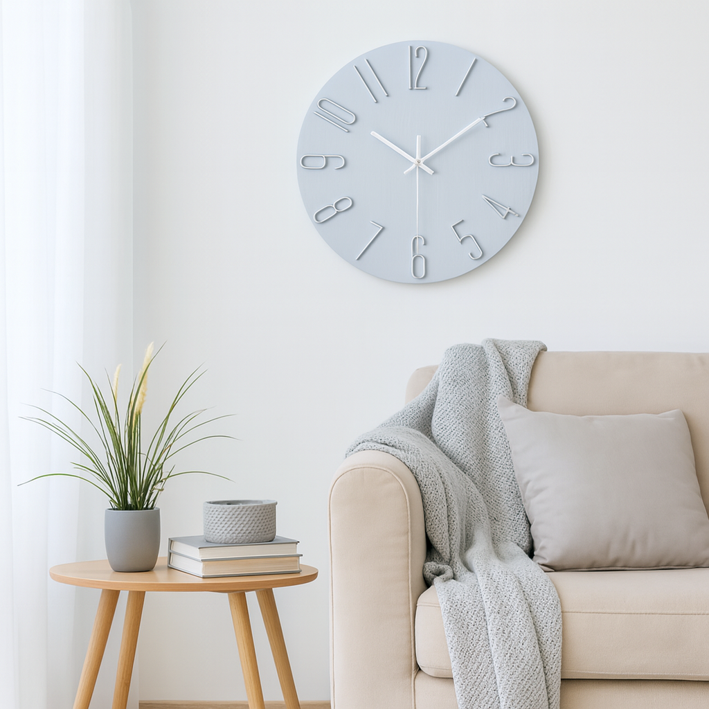 Befez | Quiet Slim Battery Wall Clock