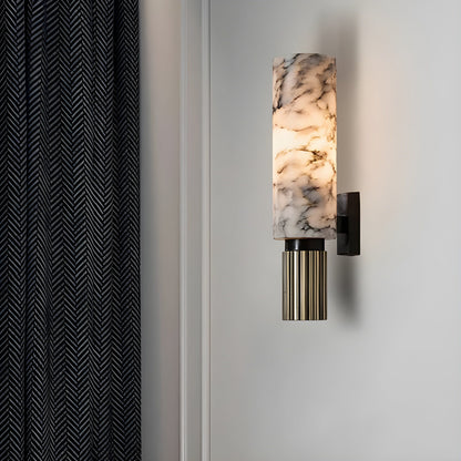 Chic Wall Lamp with Classic Stone Effect Design