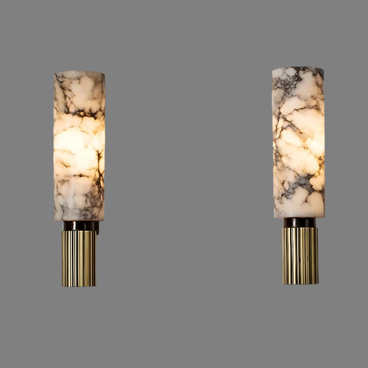 Chic Wall Lamp with Classic Stone Effect Design - Befez