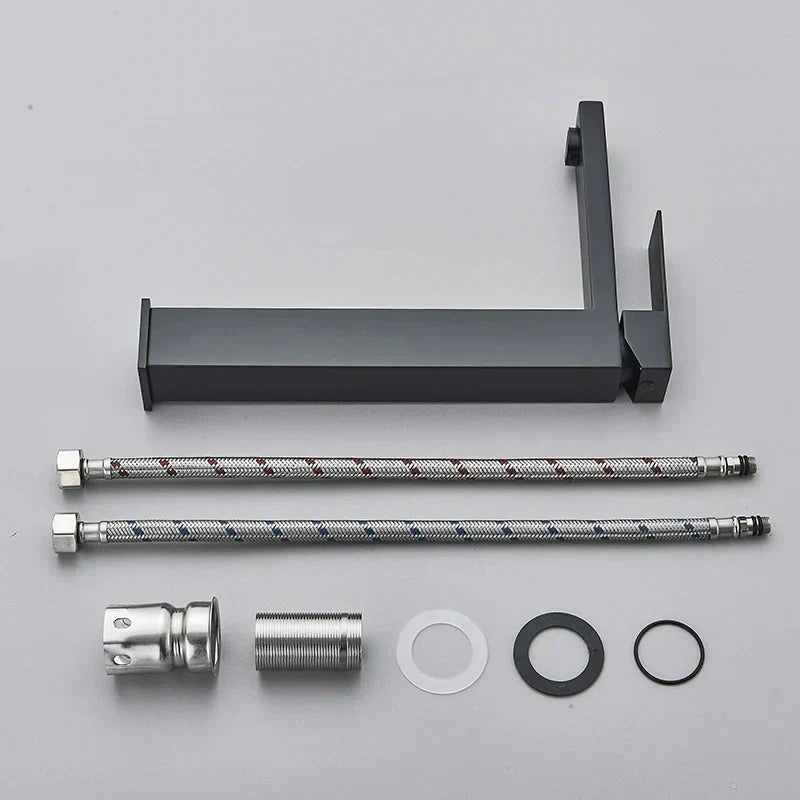 Stylish Black Faucet for Modern Bathroom Sink