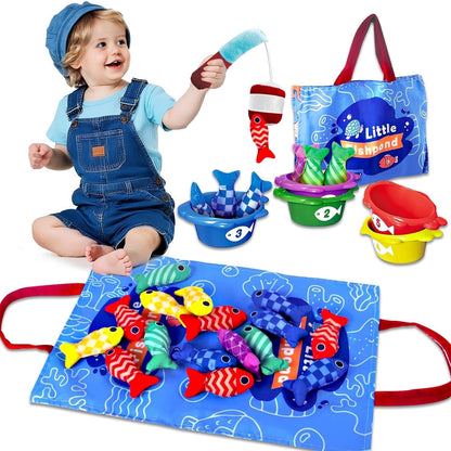Colorful Soft Fish Playset Toy