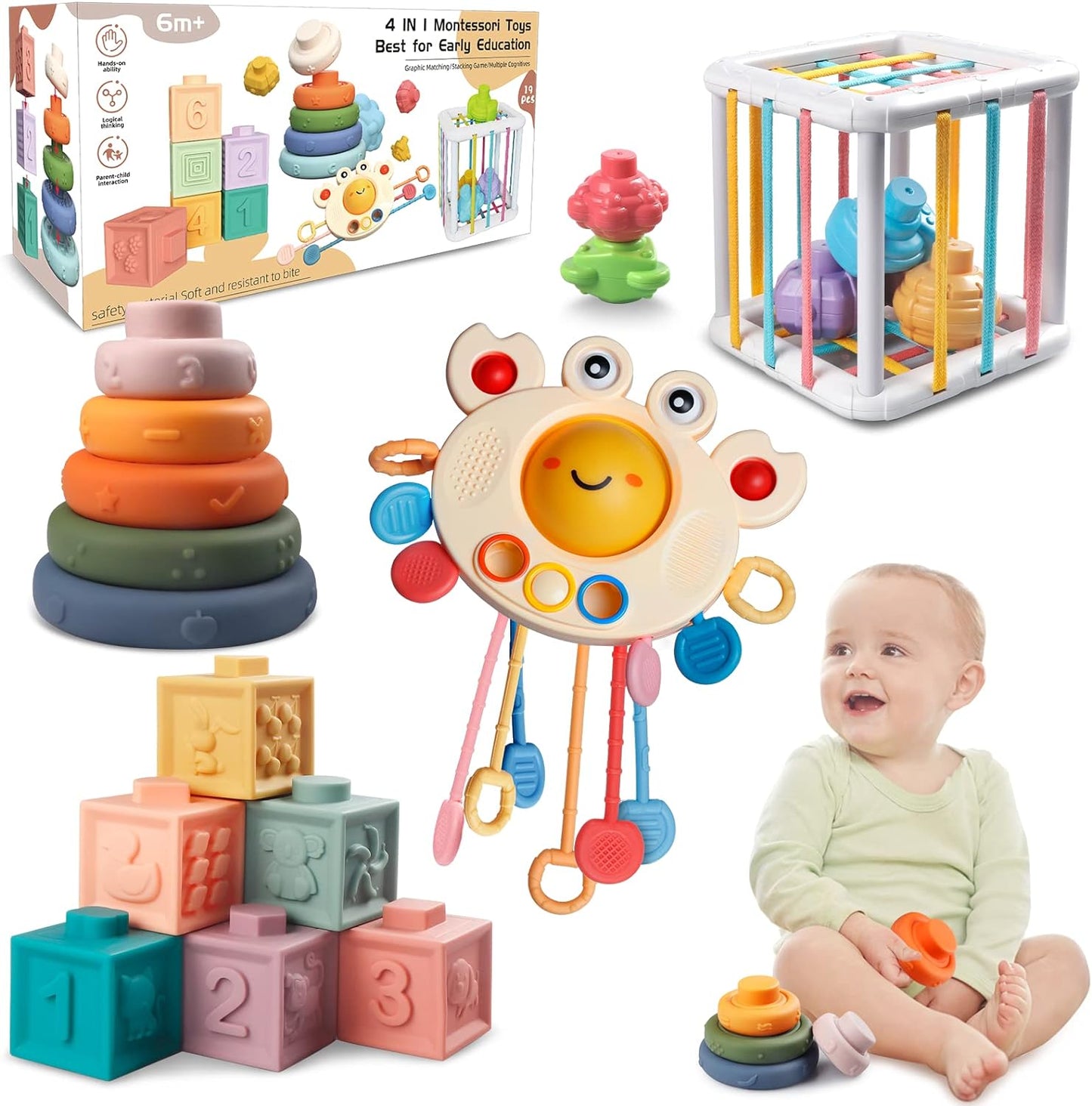 Befez Baby Playset 4-in-1 Soft Toy Set for Kids - Befez