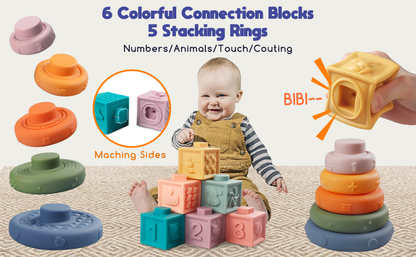 Befez Baby Playset 4-in-1 Soft Toy Set for Kids
