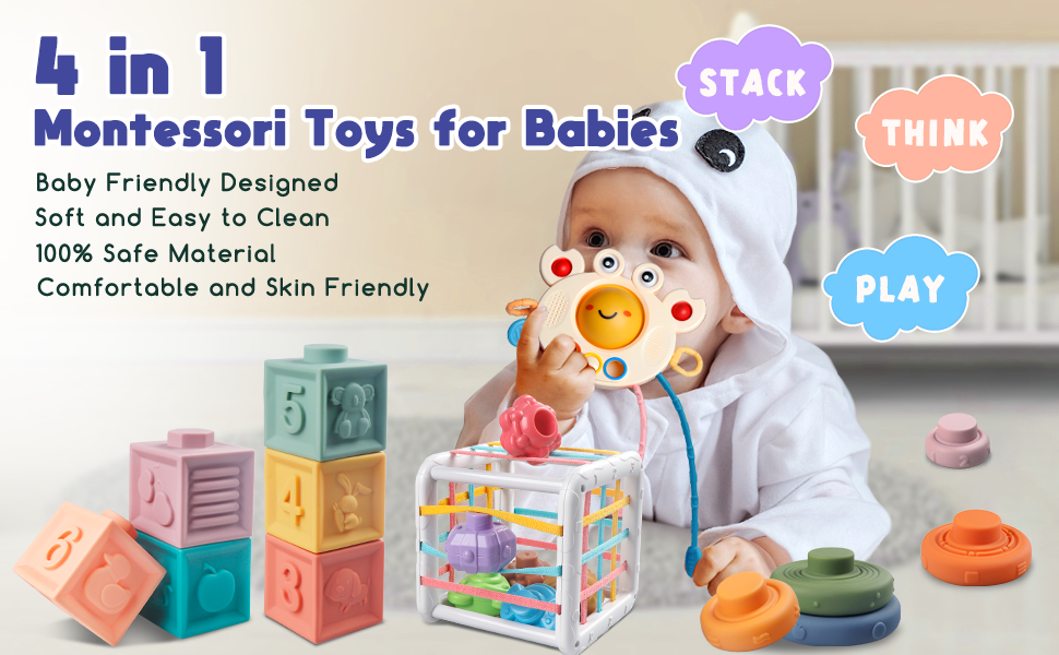 Befez Baby Playset 4-in-1 Soft Toy Set for Kids