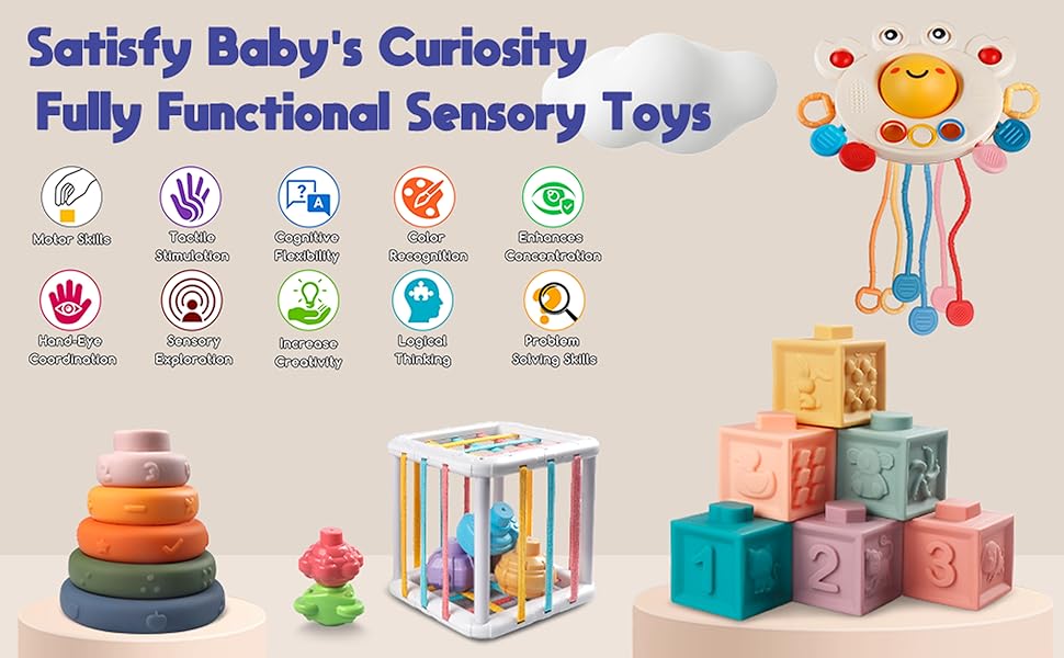 Befez Baby Playset 4-in-1 Soft Toy Set for Kids