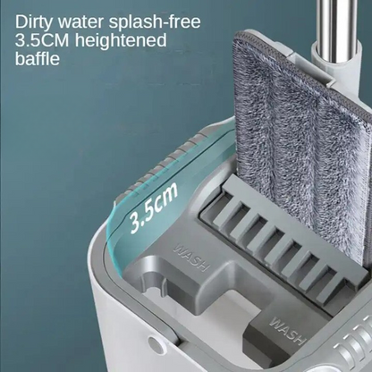 Compact Mop and Bucket Set with Lightweight Handle