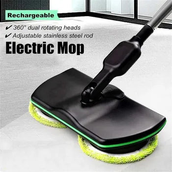 Wireless Rechargeable Floor Mop Cleaning Scrubber