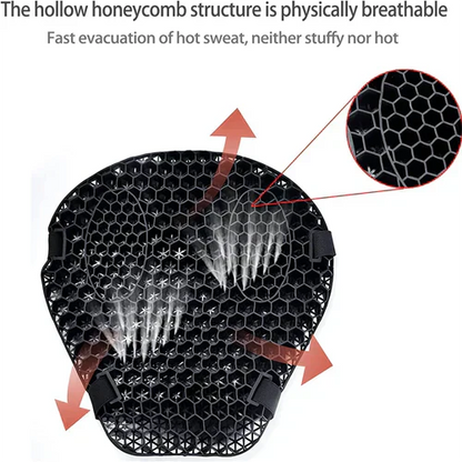 Comfortable Motorcycle Gel Seat Cushion | Soft & Grippy