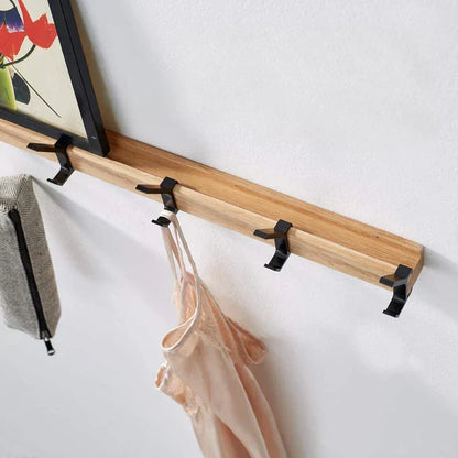 Stylish Wall Coat Rack with Double Aluminum Hooks