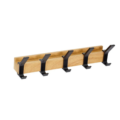 Stylish Wall Coat Rack with Double Aluminum Hooks