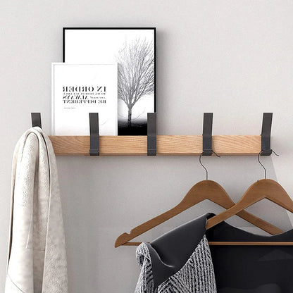 Stylish Wall Coat Rack with Double Aluminum Hooks