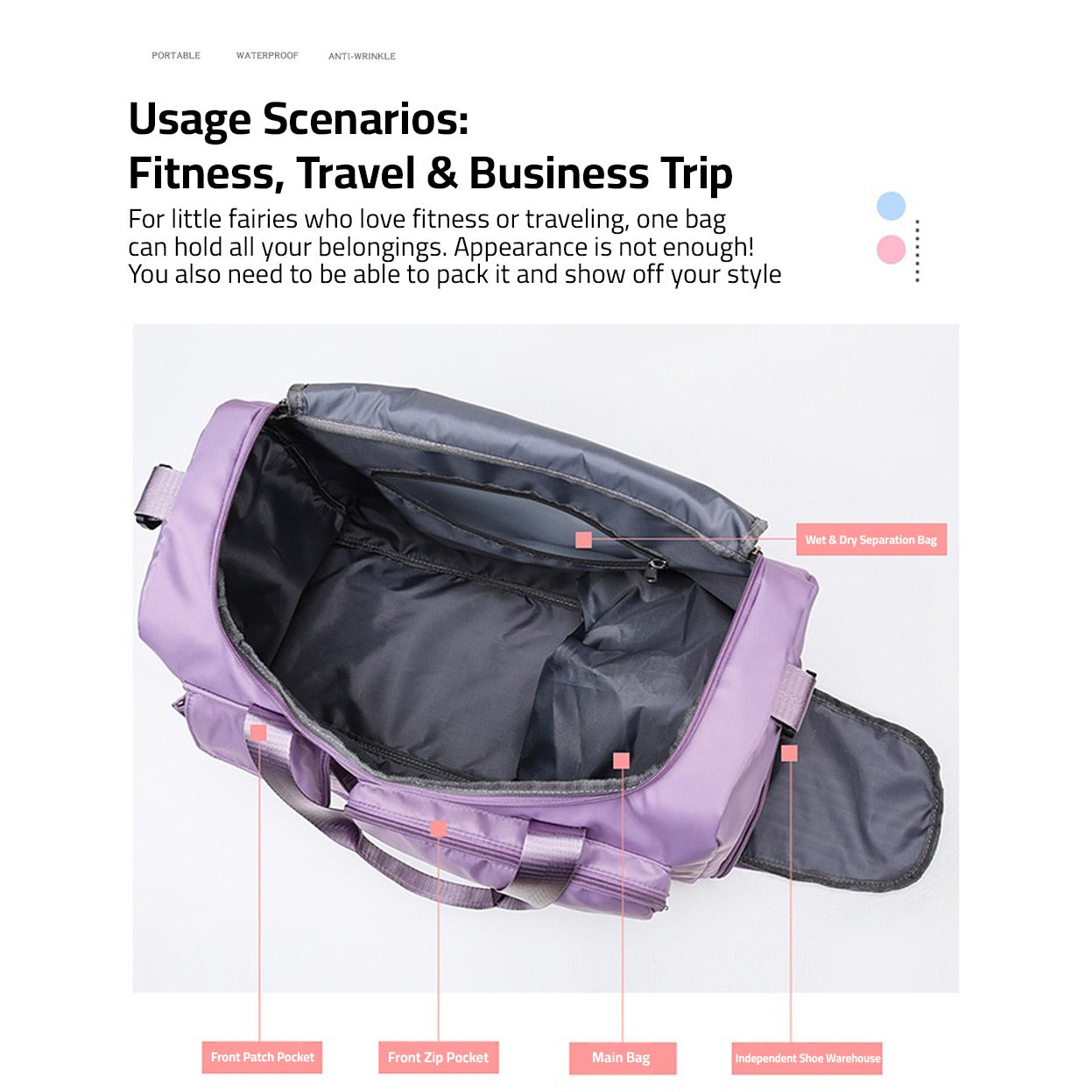 Durable Water Resistant Gym Backpack