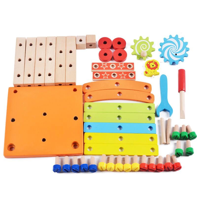 Mini Wooden Kids Chair Set for Creative Play