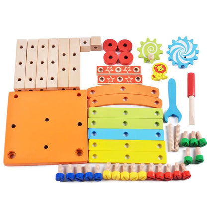Mini Wooden Kids Chair Set for Creative Play
