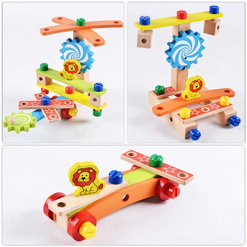 Mini Wooden Kids Chair Set for Creative Play