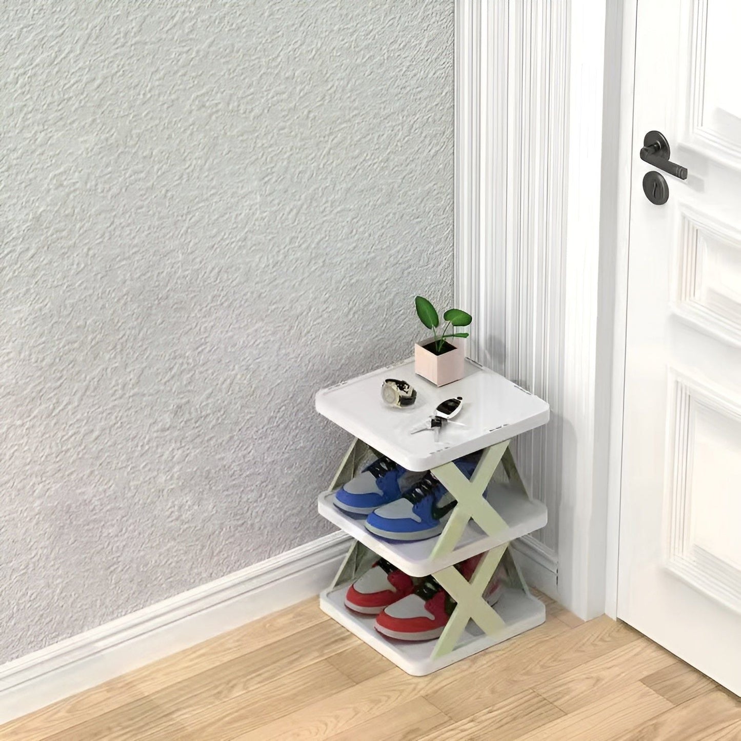 Compact Collapsible Shoe Storage Rack