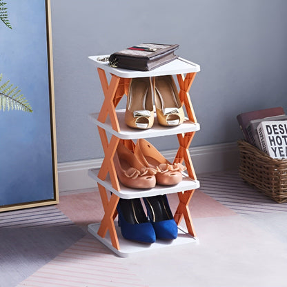 Compact Collapsible Shoe Storage Rack