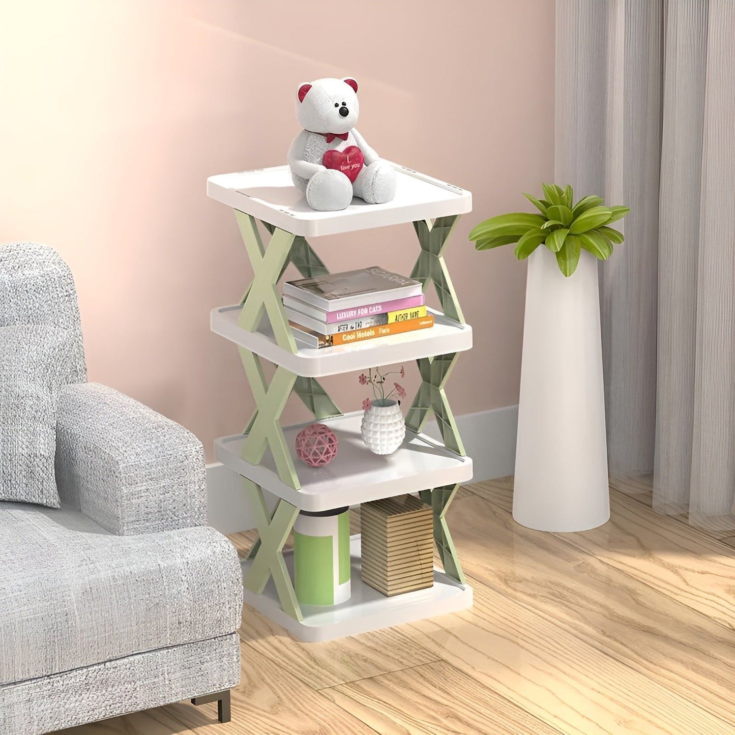 Compact Collapsible Shoe Storage Rack