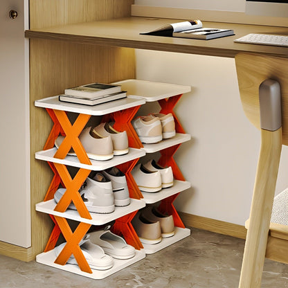 Compact Collapsible Shoe Storage Rack