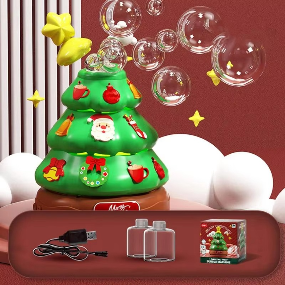 Colorful Christmas Tree with Decorative Stickers
