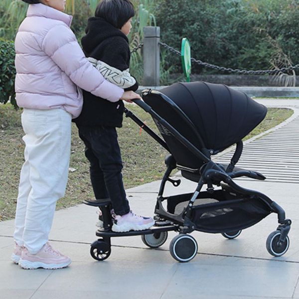 Practical Stroller Skateboard Attachment