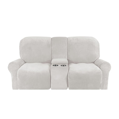 Soft 2-Seater Recliner Couch Cover with Cup Holders