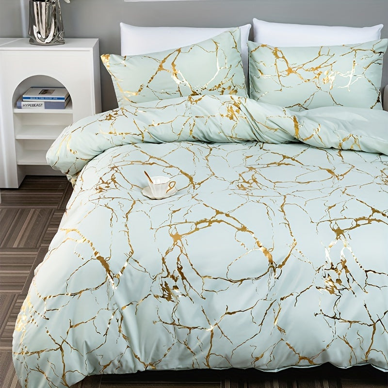Soft Marble Bedding Duvet Cover Set