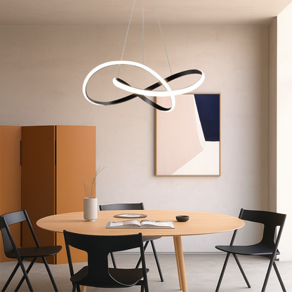 Stylish Pendant Light Kitchen Aluminum Black