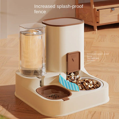 Automatic Pet Food and Water Dispenser Bowl