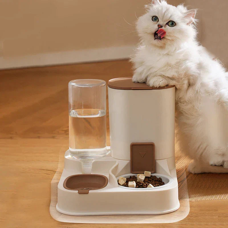 Automatic Pet Food and Water Dispenser Bowl