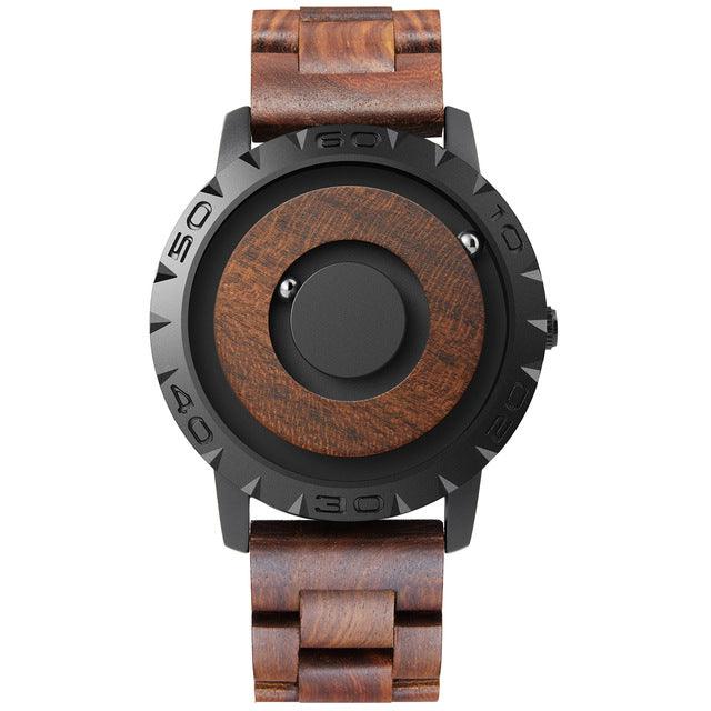 Sleek Magnetic Leather Watch for Men