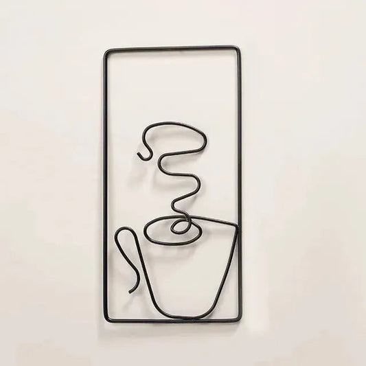 Colorful Wall Decor with Coffee Mug for Home and Garden - Befez