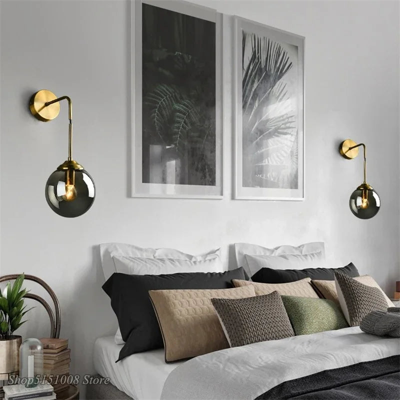 Simple Scandinavian Glass Wall Light