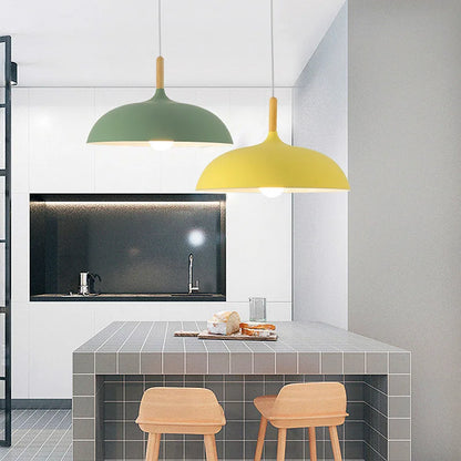 Rustic Wooden LED Hanging Light