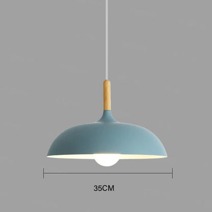 Rustic Wooden LED Hanging Light