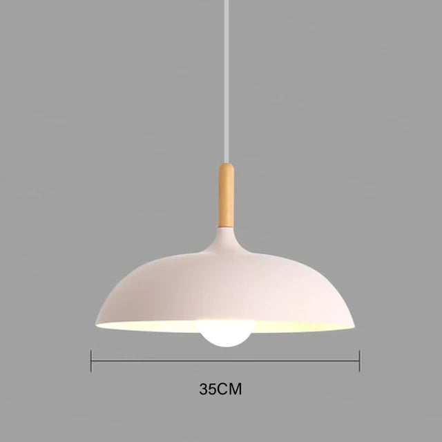 Rustic Wooden LED Hanging Light