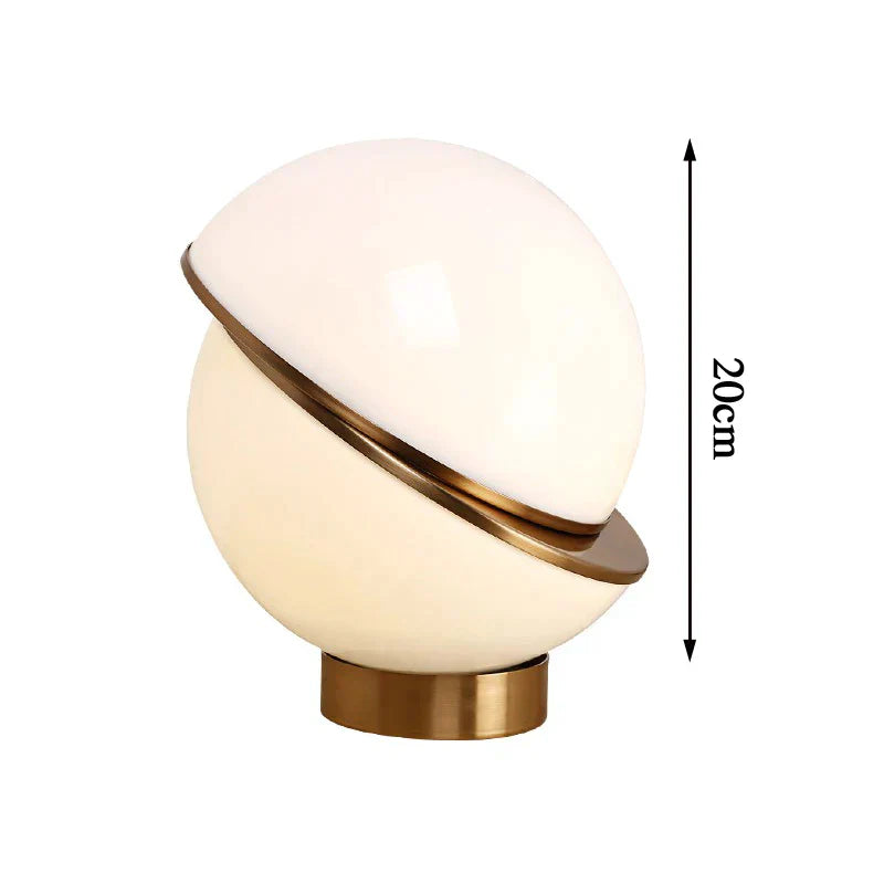 Classic White Globe Table Lamp