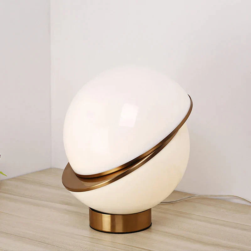 Classic White Globe Table Lamp