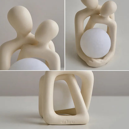 Decorative Ceramic Table Lamp with Soft LED Glow
