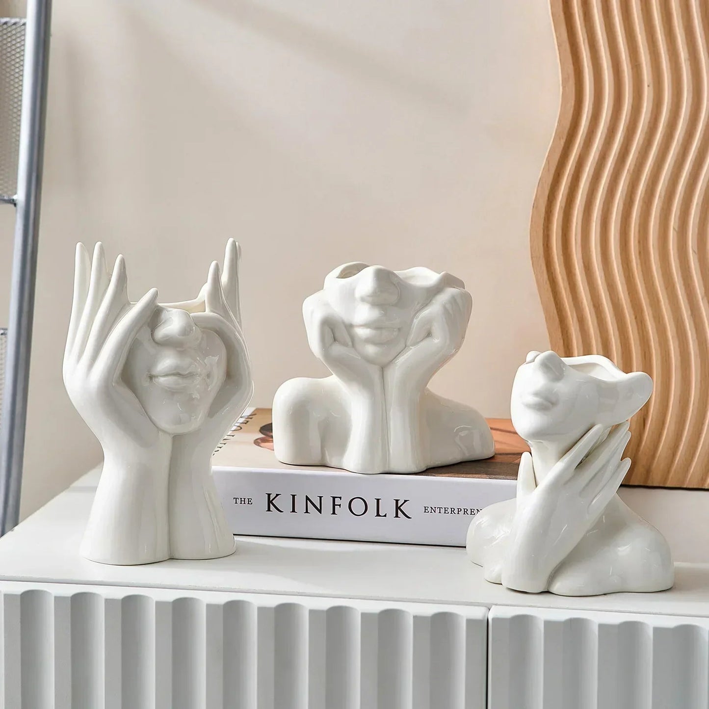 Simple Elegant Ceramic Vase for Modern Homes