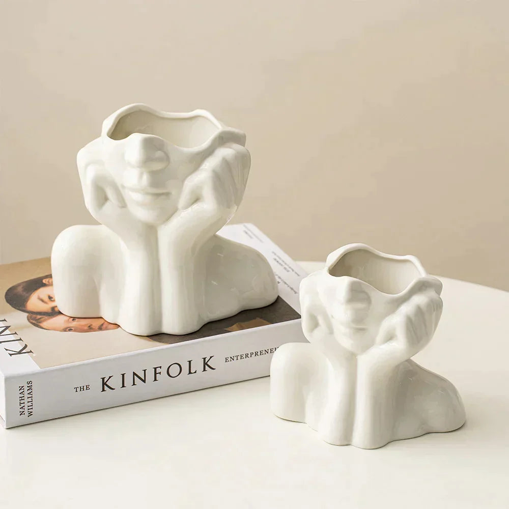 Simple Elegant Ceramic Vase for Modern Homes