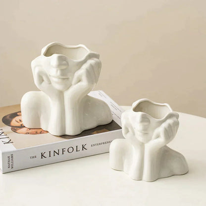 Simple Elegant Ceramic Vase for Modern Homes