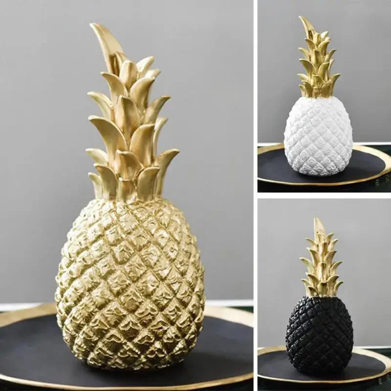Luxury Metallic Pineapple Figurine